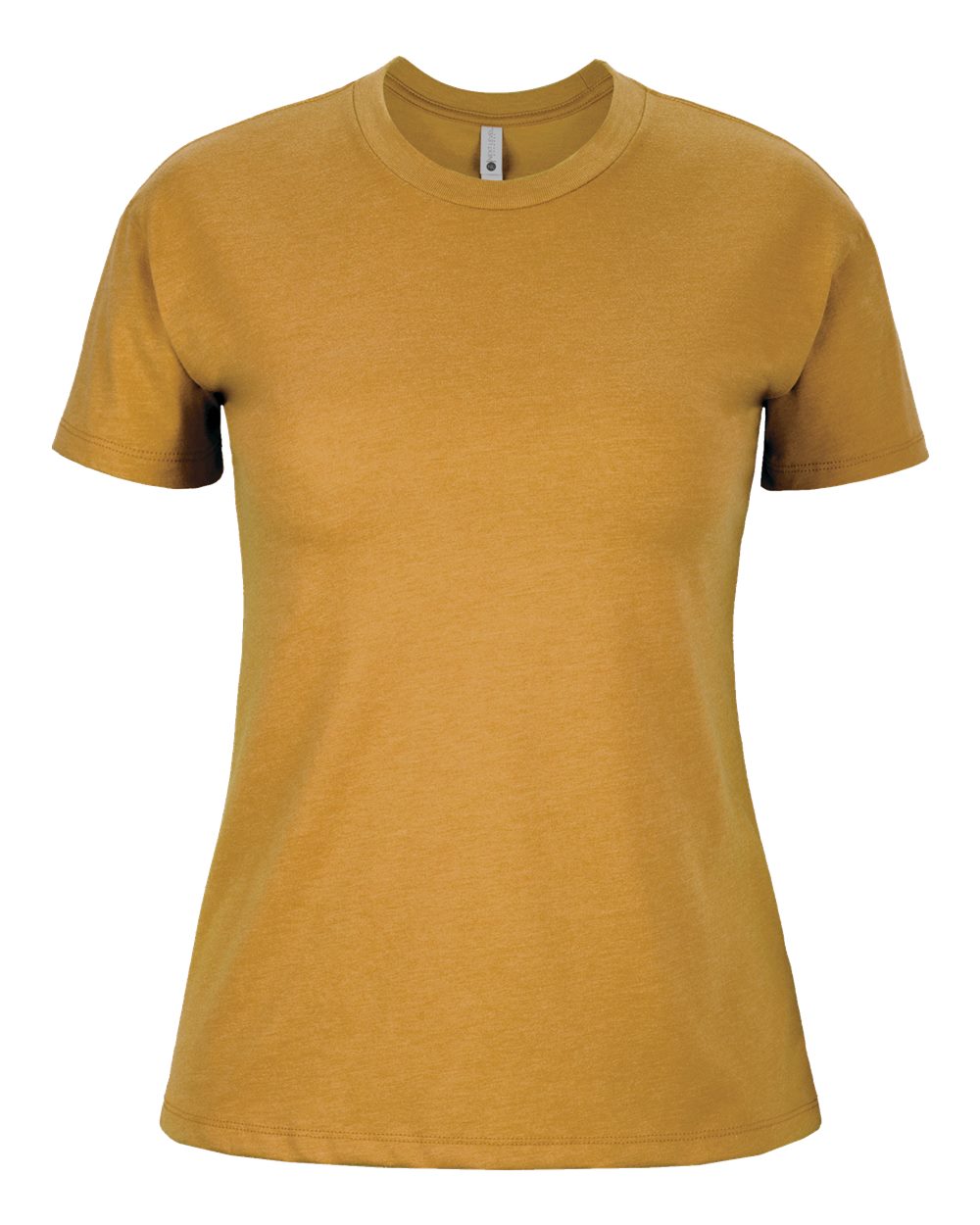 Front View of Antique Gold Women's CVC Relaxed T-Shirt - 6600