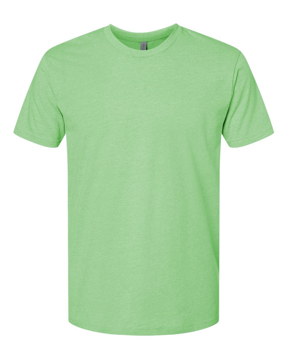 Front View of Apple Green CVC T-Shirt - 6210