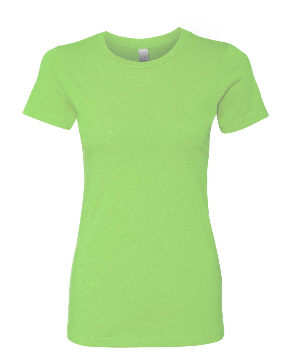 Front View of Apple Green Women’s CVC T-Shirt - 6610