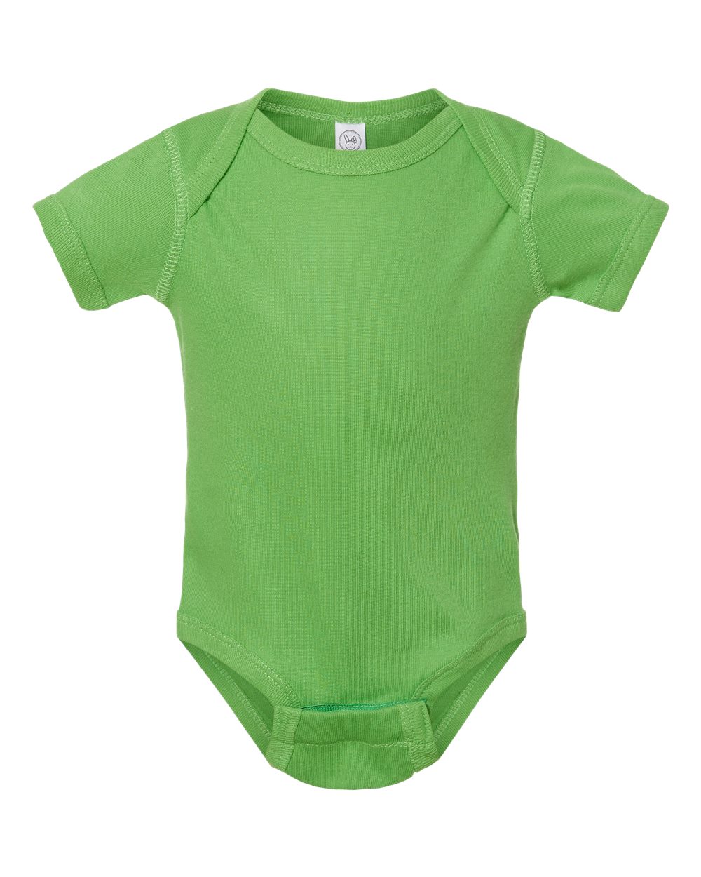 Front View of Apple Infant Baby Rib Bodysuit - 4400