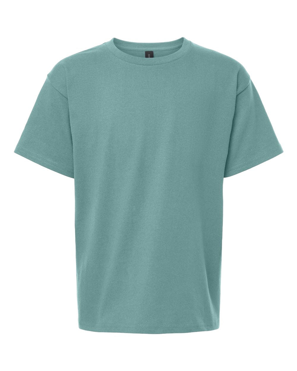 Front View of Aquatic Heavy Cotton™ Youth T-Shirt - 5000B