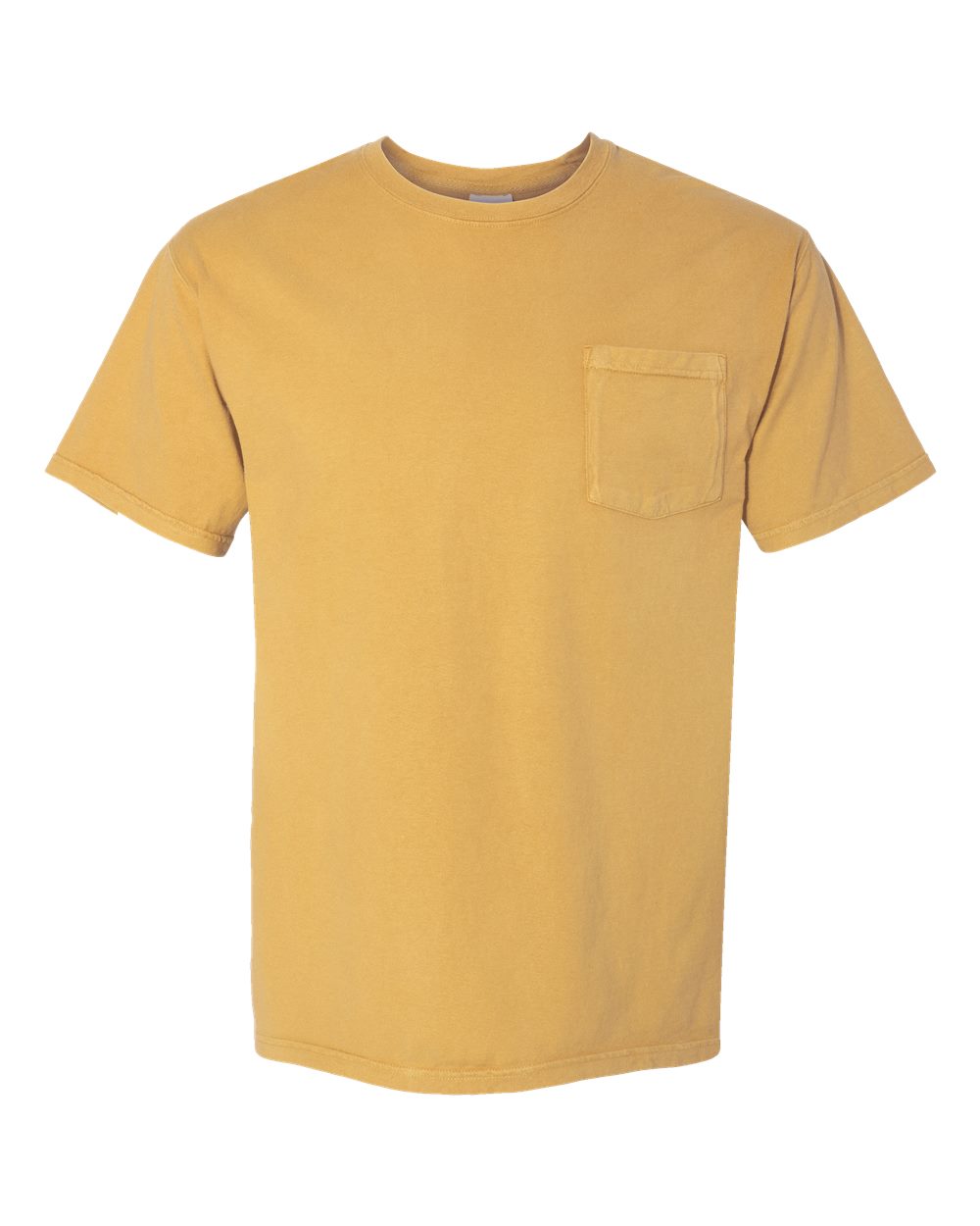 Front View of Artisan Gold Garment-Dyed Pocket T-Shirt - GDH150