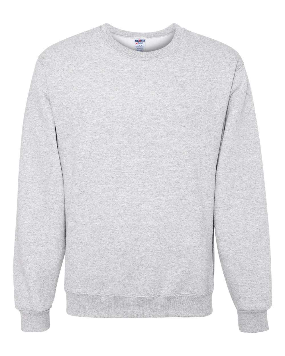 Front View of Ash NuBlend® Crewneck Sweatshirt - 562MR