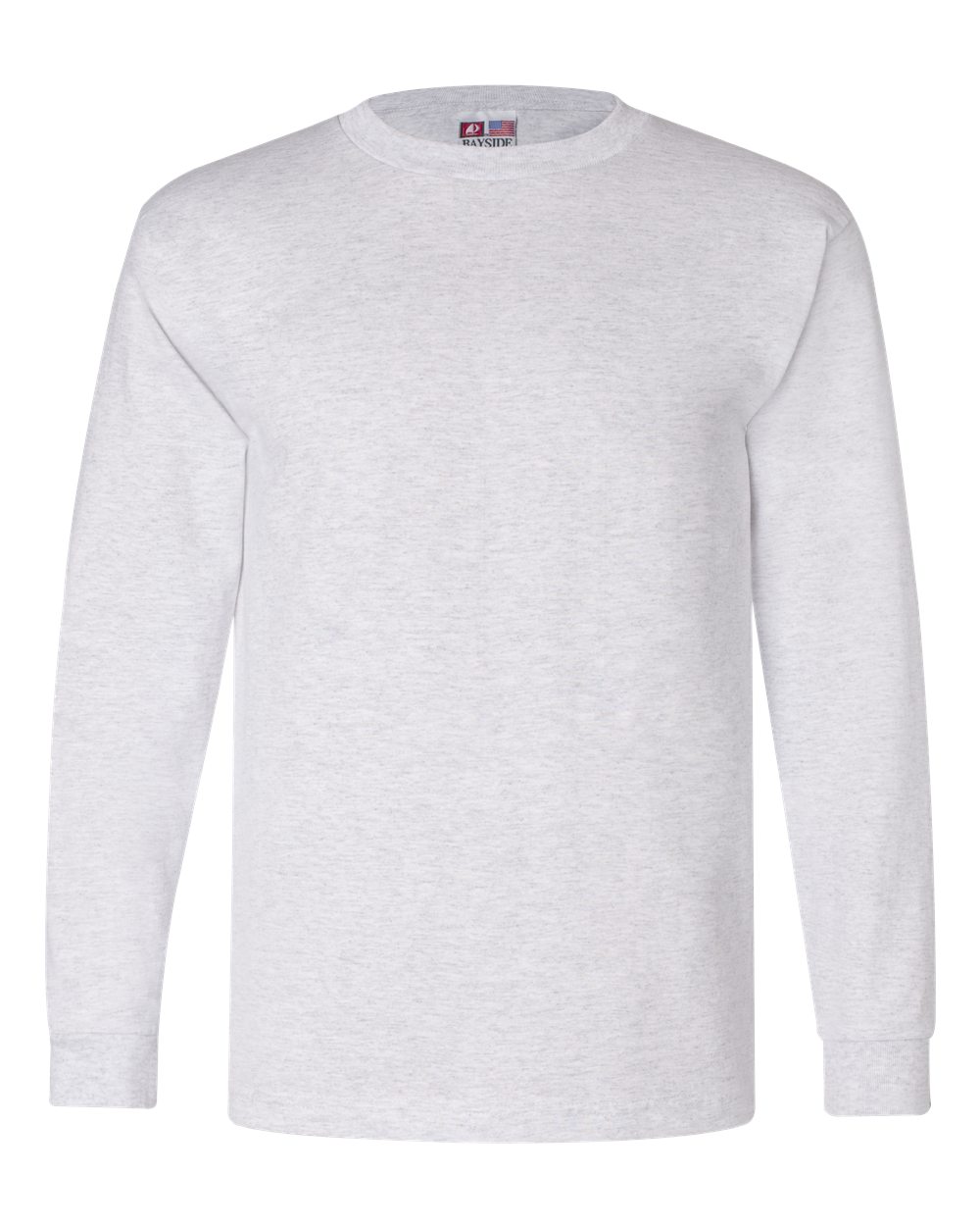 Front View of Ash USA-Made Long Sleeve T-Shirt - 6100