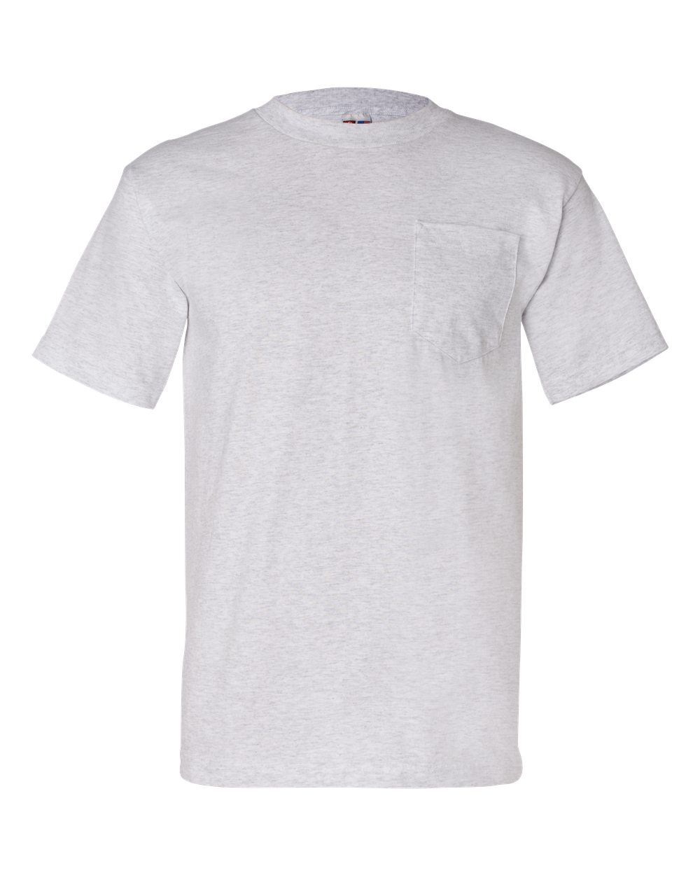 Front View of Ash USA-Made Pocket T-Shirt - 7100