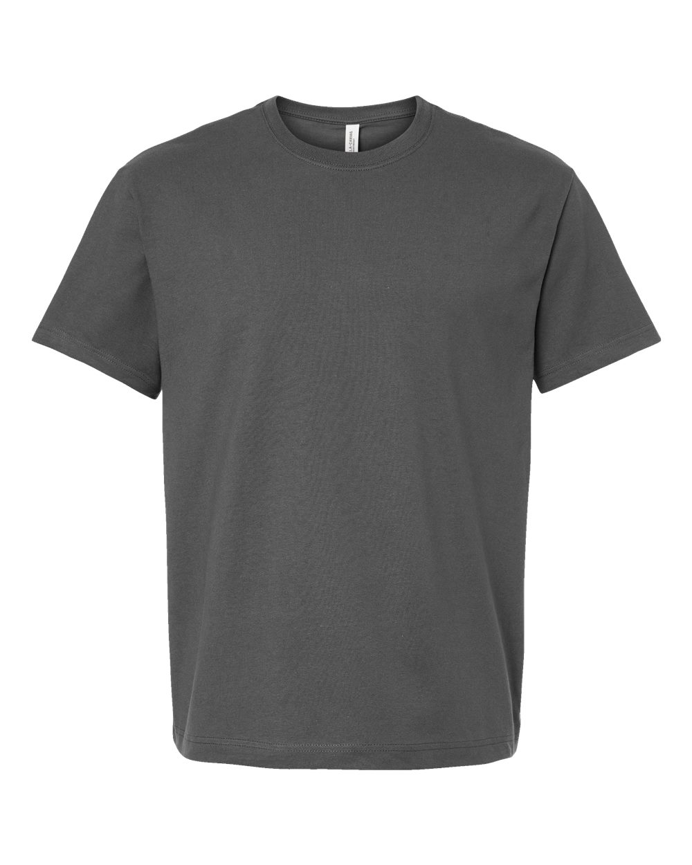 Front View of Asphalt 7.5 oz Heavyweight Tee - 4610