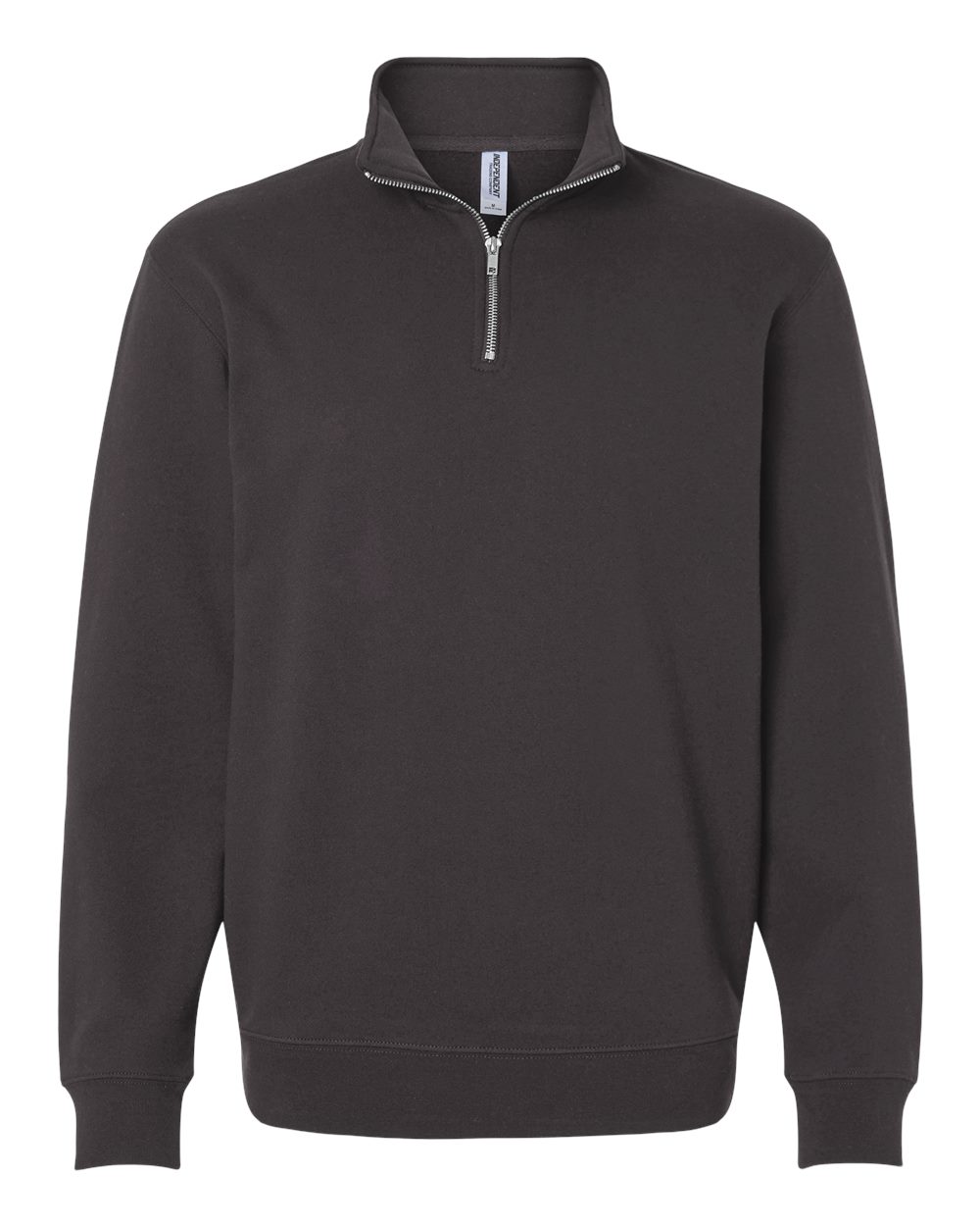 Front View of Asphalt Midweight Quarter-Zip Pullover - SS4600QZ