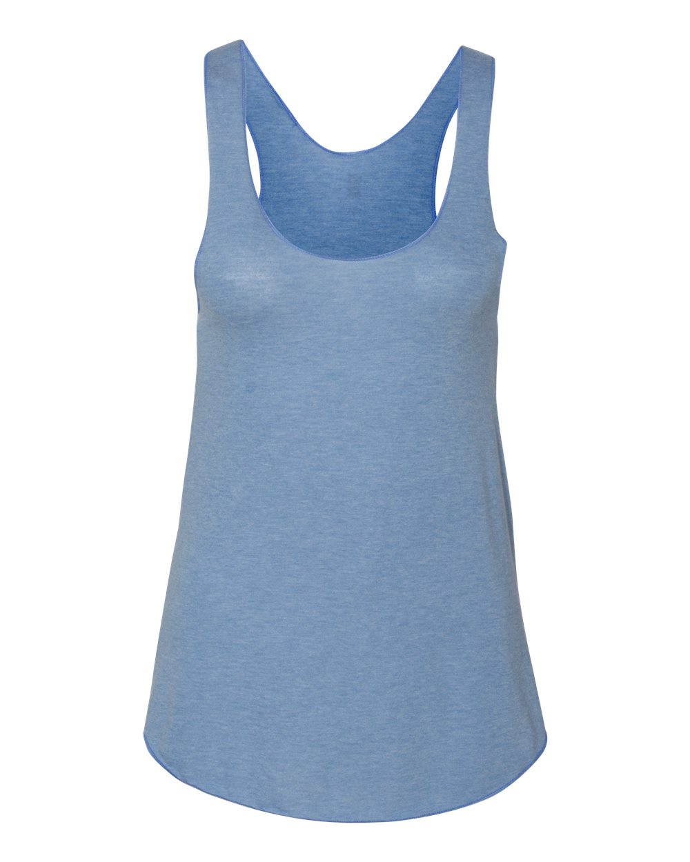Front View of Athletic Blue Women’s Triblend Racerback Tank - TR308W