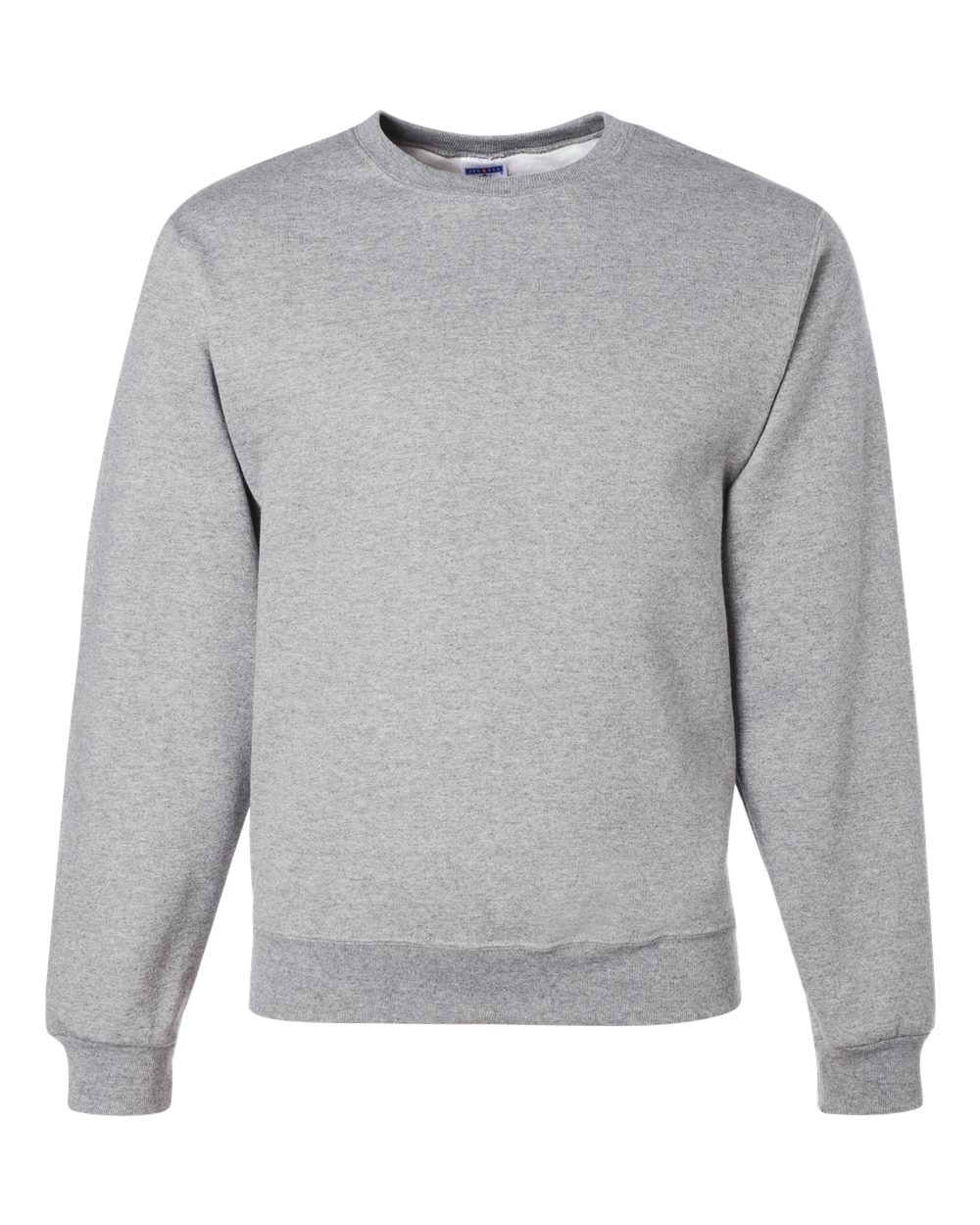 Front View of Athletic Heather NuBlend® Crewneck Sweatshirt - 562MR