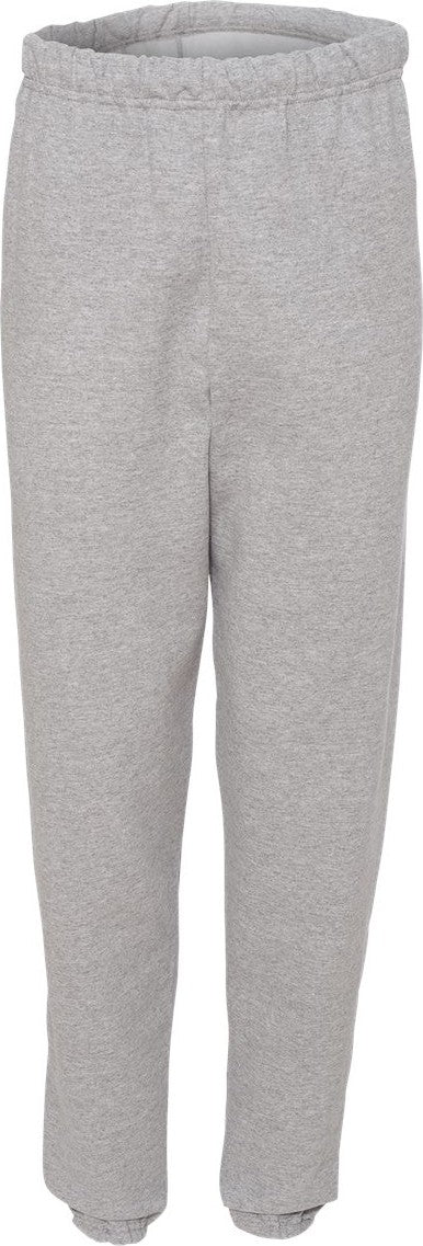 Front View of Athletic Heather NuBlend® Sweatpants - 973MR