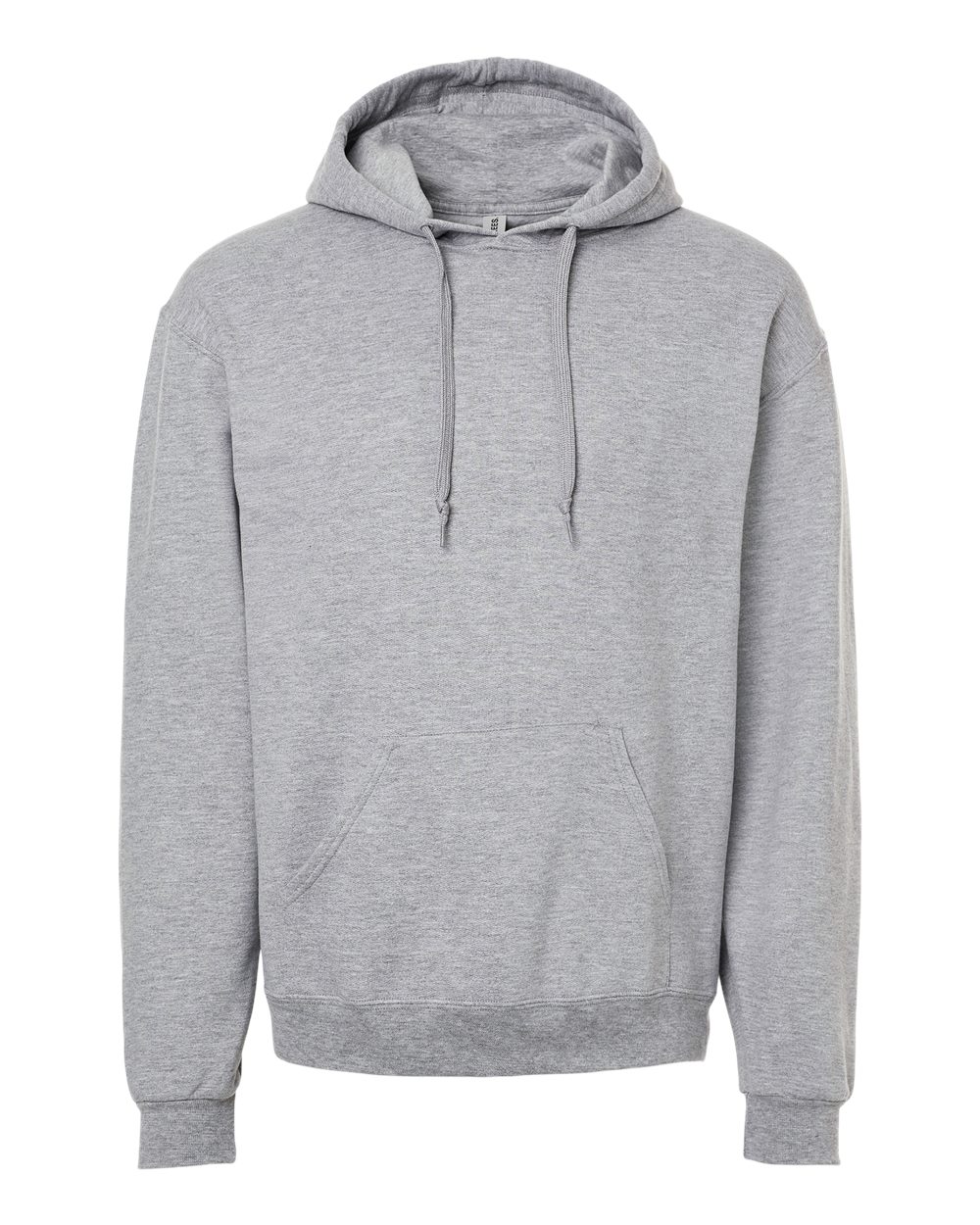 Front View of Athletic Heather Ultimate CVC Hooded Sweatshirt - IC49MR