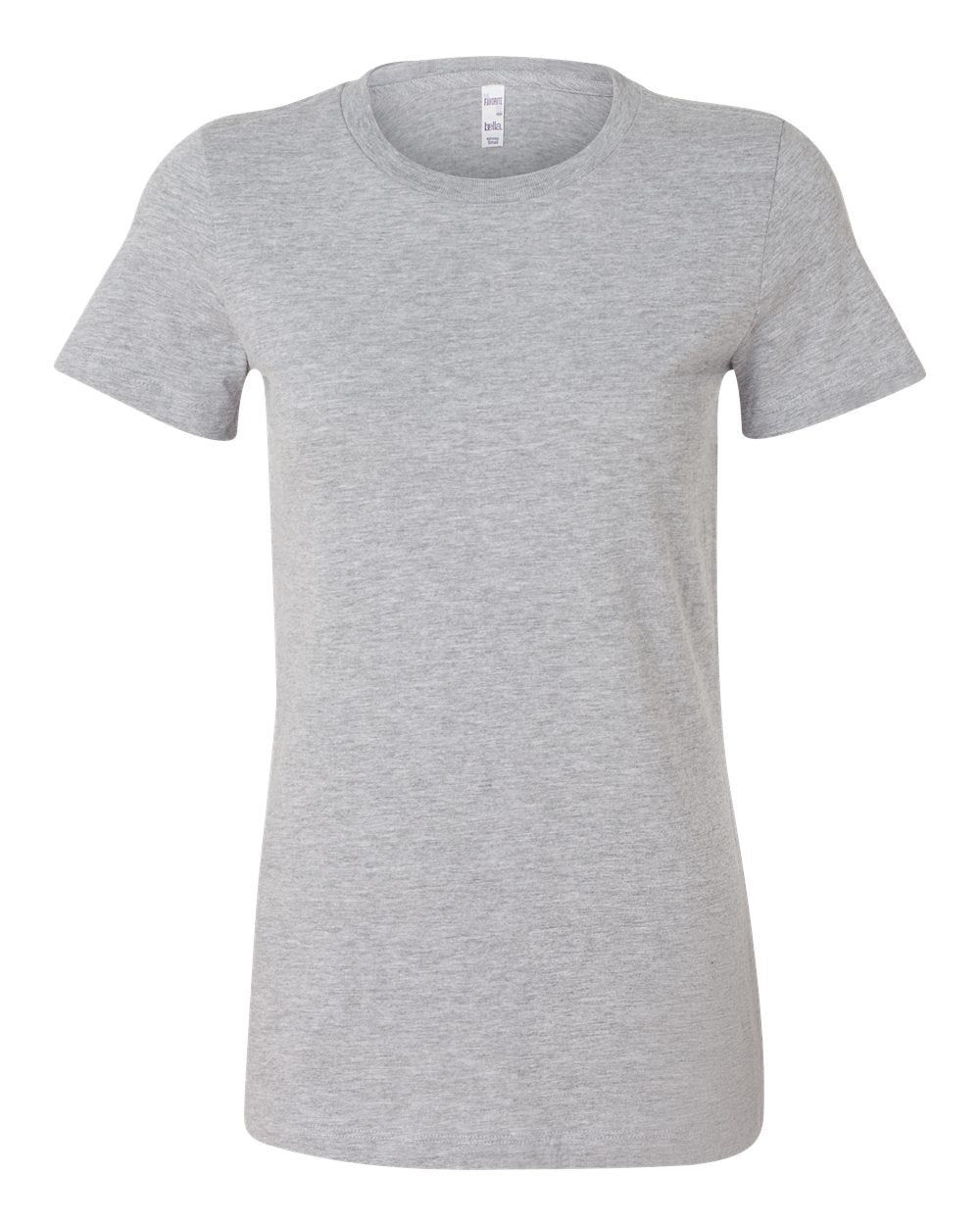 Front View of Athletic Heather Women's Slim Fit Tee - 6004