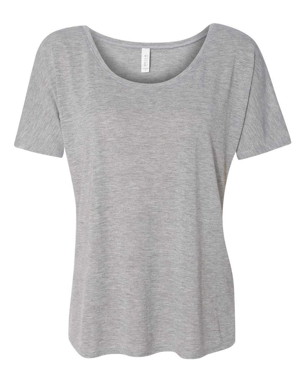Front View of Athletic Heather Women’s Slouchy Tee - 8816