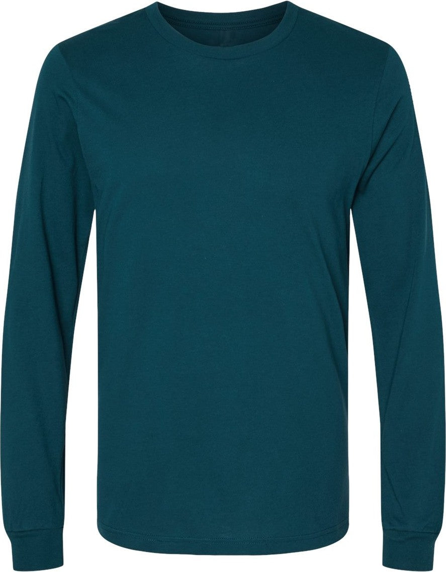 Front View of Atlantic Jersey Long Sleeve Tee - 3501