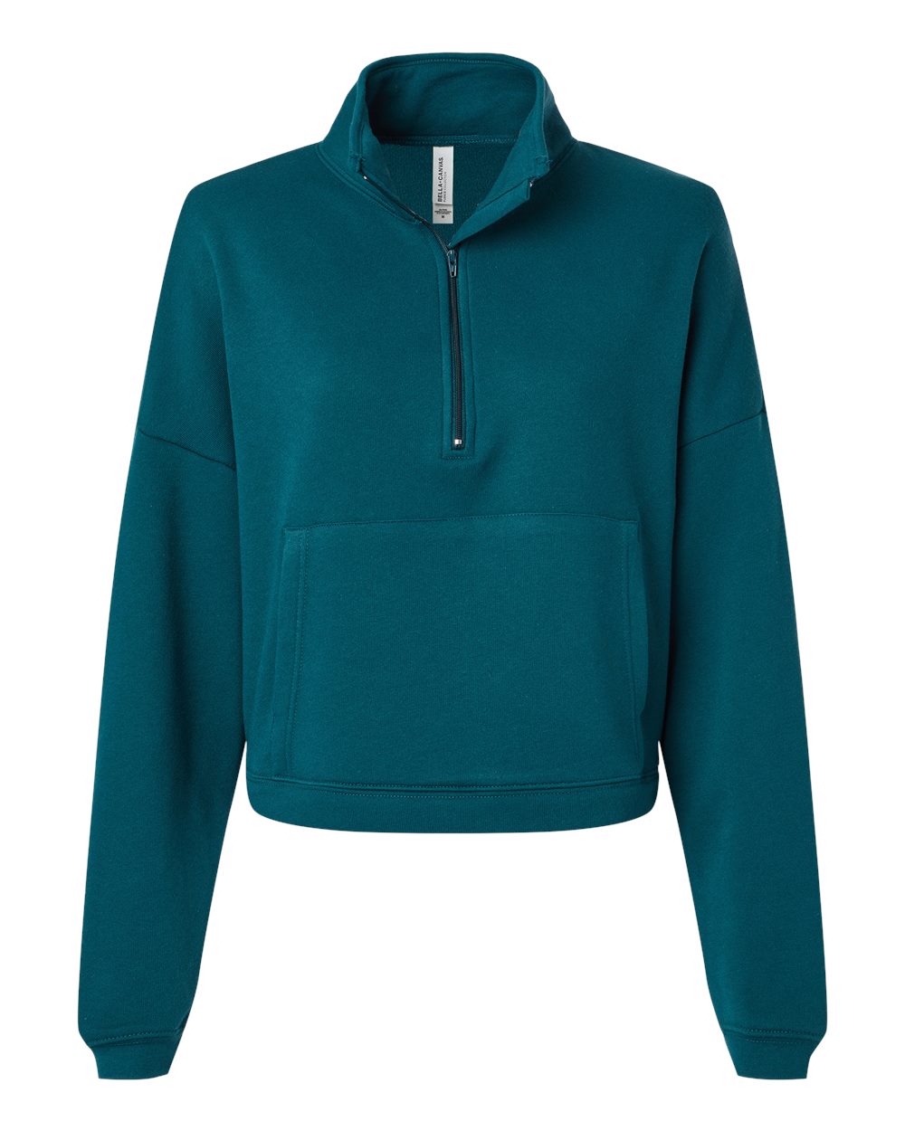 Front View of Atlantic Women’s Sponge Fleece Half Zip Pullover - 3953