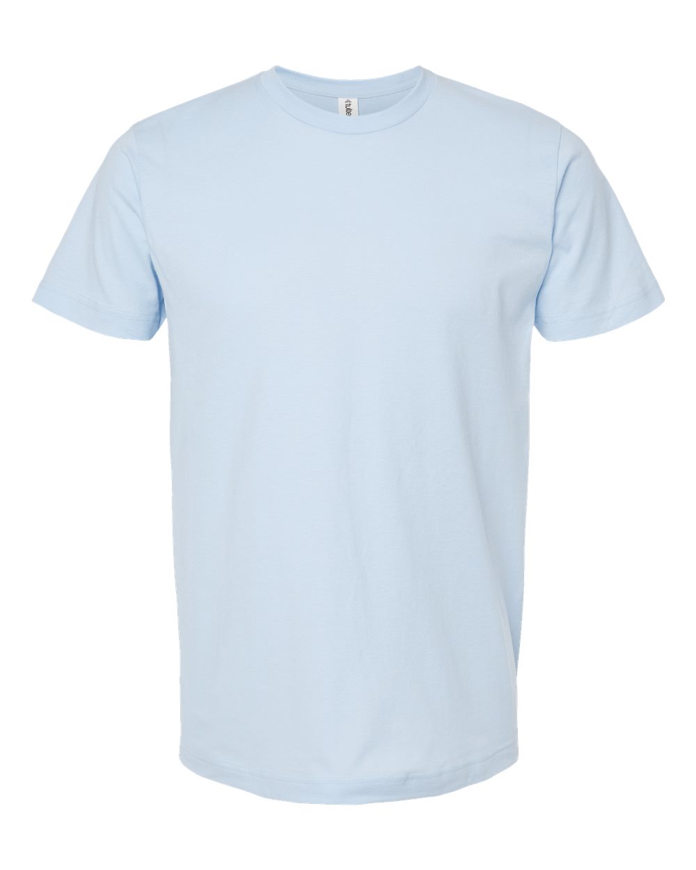 Front View of Baby Blue Fine Jersey T-Shirt - 202