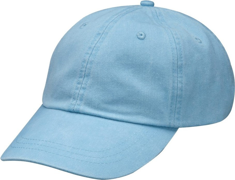 Front View of Baby Blue Optimum Pigment-Dyed Cap - LP101