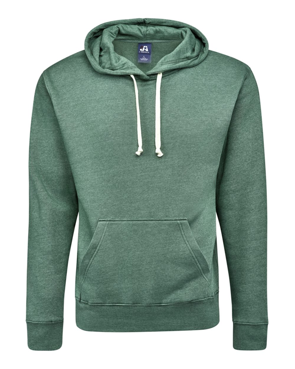 Front View of Balsam Triblend Triblend Fleece Hooded Sweatshirt - 8871