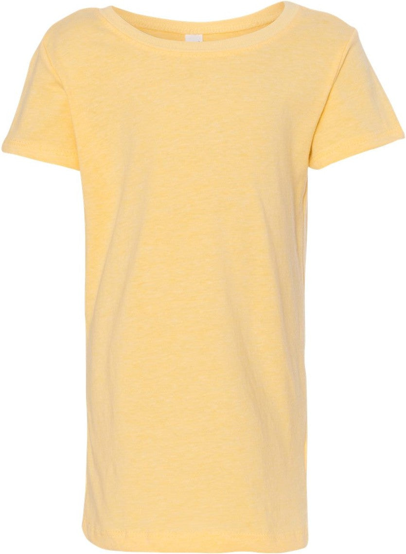 Banana Cream Girls’ CVC Princess T-Shirt - 3712