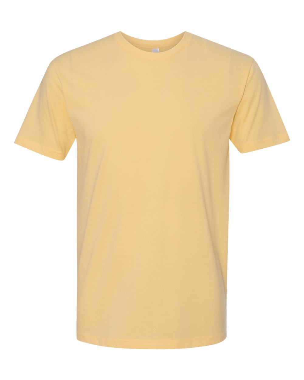 Front View of Banana Cream Sueded T-Shirt - 6410
