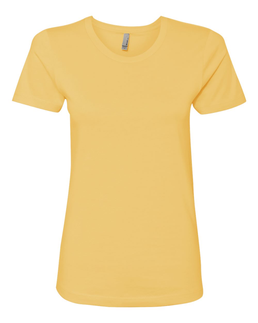 Front View of Banana Cream Women’s Cotton T-Shirt - 3900