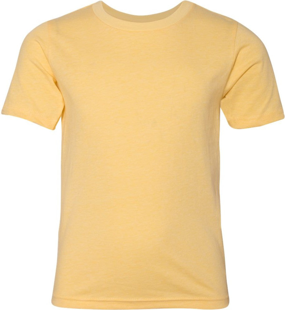 Front View of Banana Cream Youth CVC T-Shirt - 3312