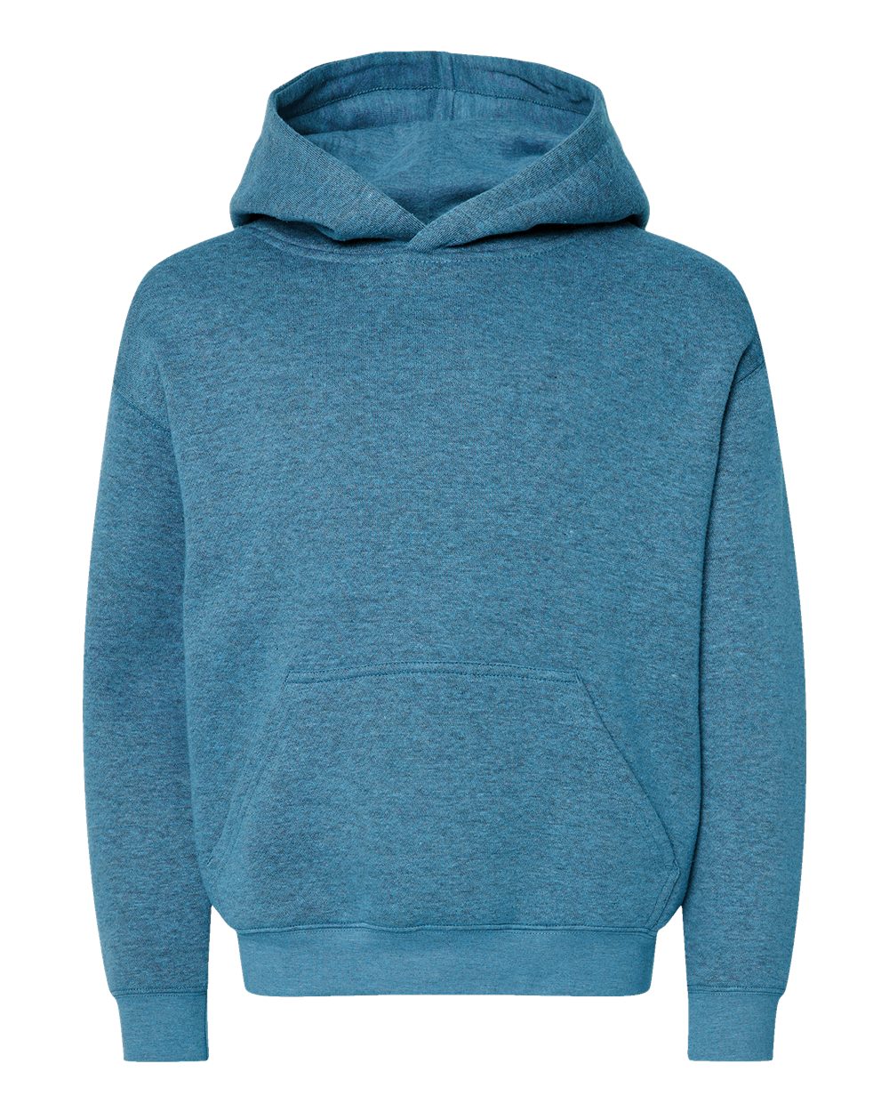 Front View of Bermuda Blackout Youth Fleece Hoodie - 2296