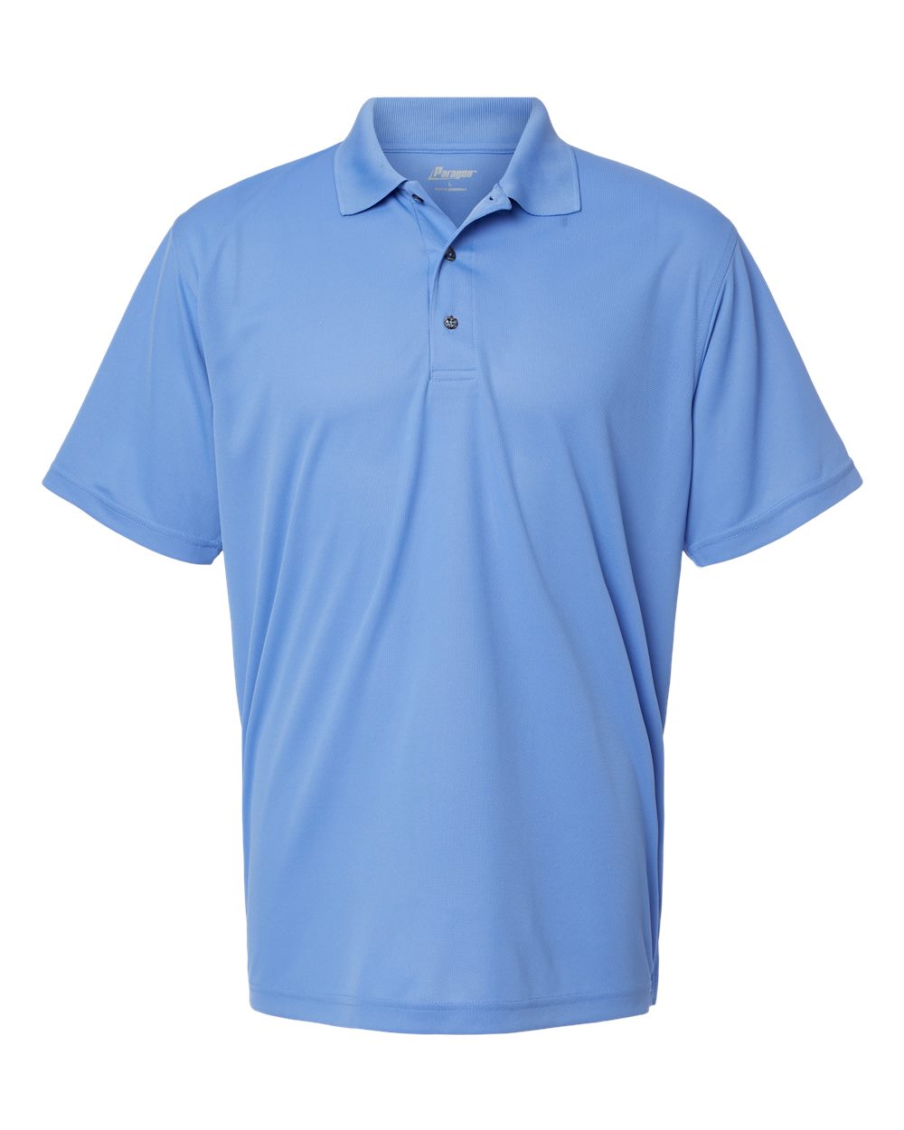 Front View of Bimini Blue Saratoga Performance Mini Mesh Polo - 100