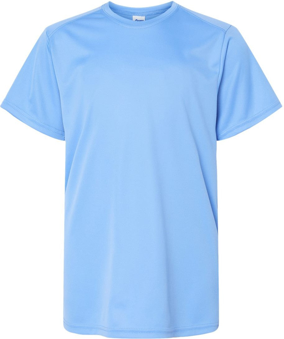 Front View of Bimini Blue Youth Islander Performance T-Shirt - 208Y