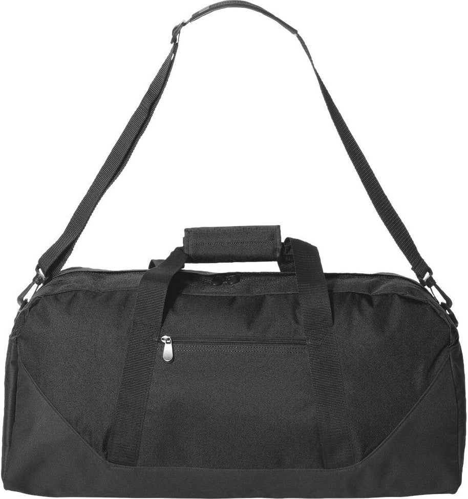 Front View of Black 22 1/2" Duffel Bag - 2251