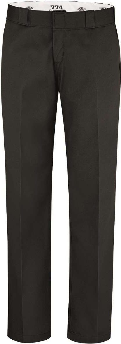 Front View of Black - 28I Women's Work Pants - FP74