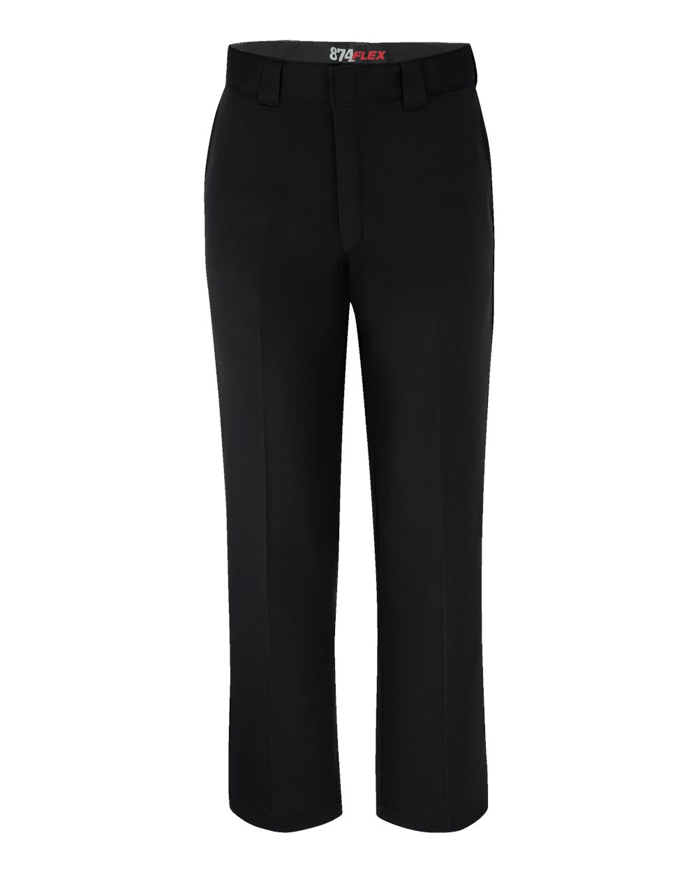 Front View of Black - 34I Industrial 874® Flex Work Pants - 874X