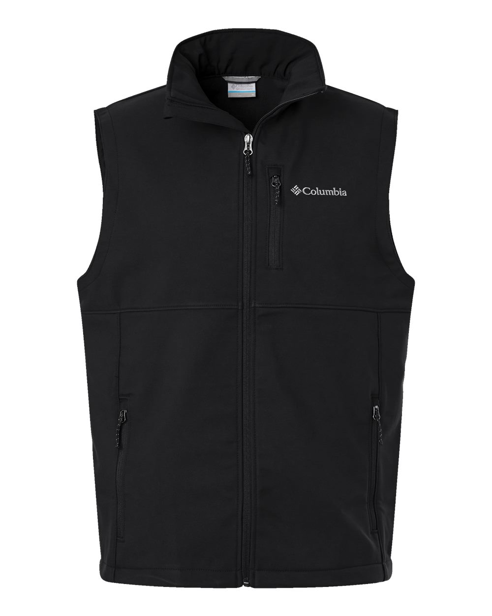 Front View of Black Ascender™ II Soft Shell Vest - 209047