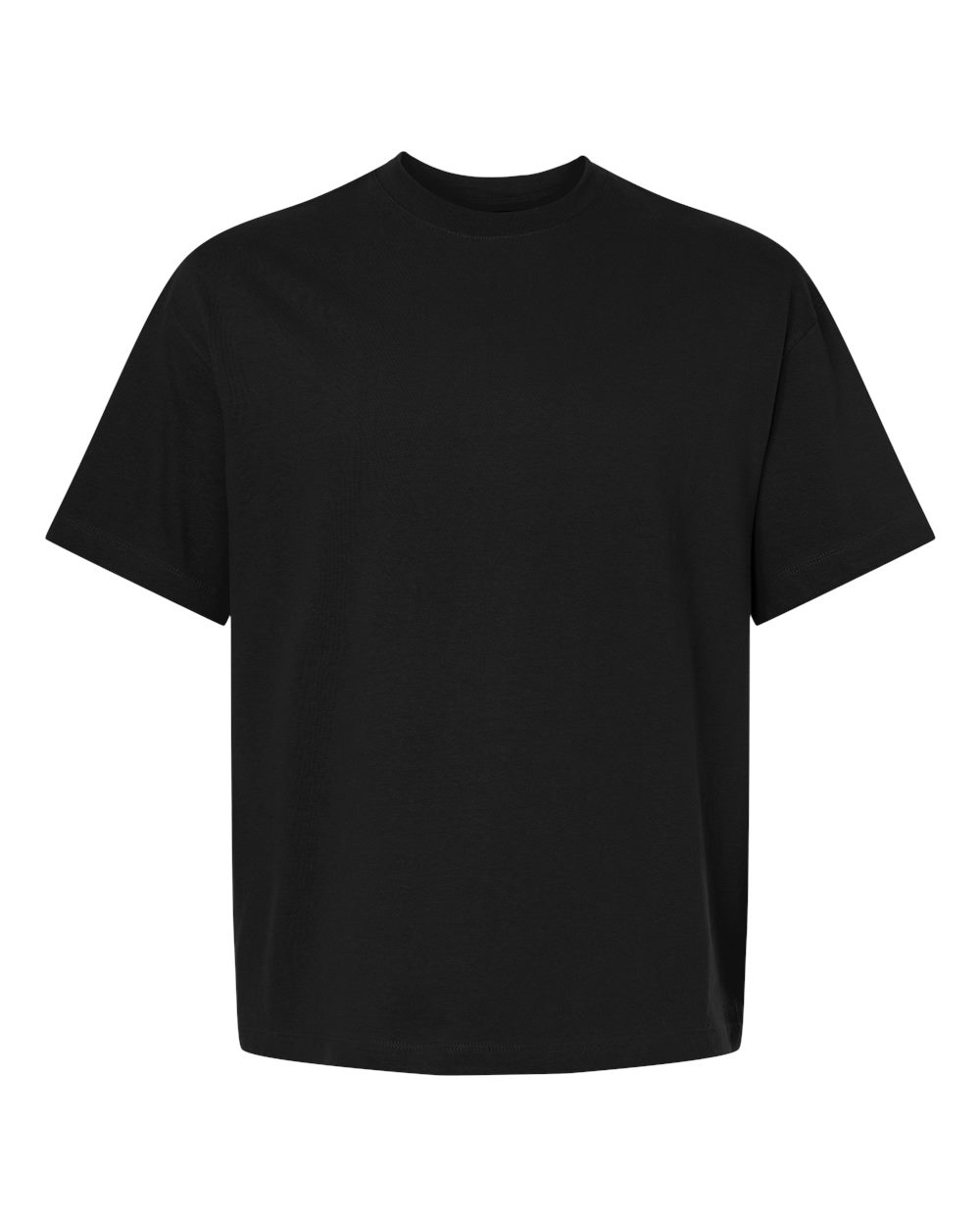 Front View of Black Beefy-T® Retro Street T-Shirt - 5180R