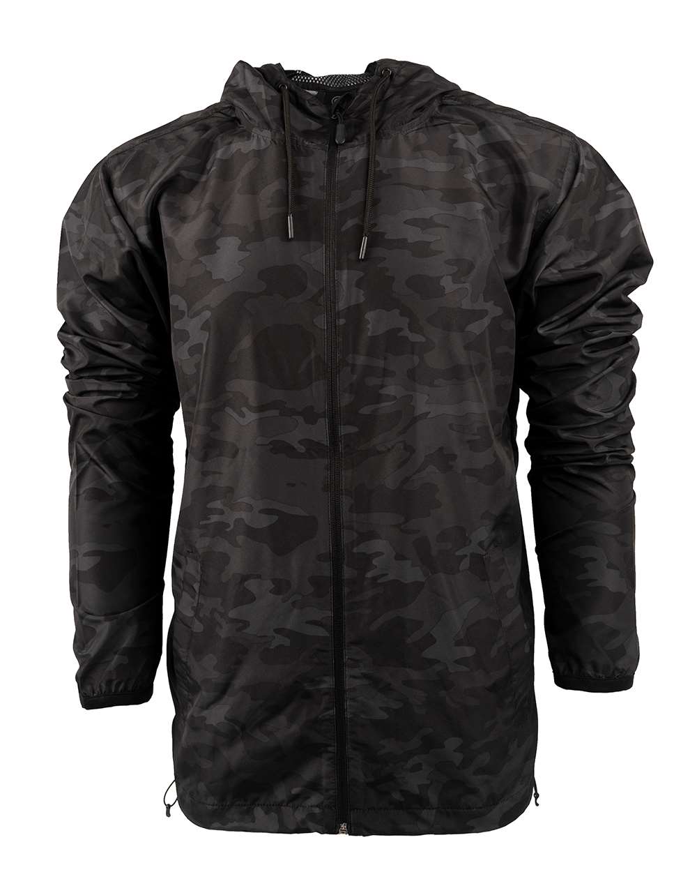 Front View of Black Camo Stormbreaker Jacket - 9754