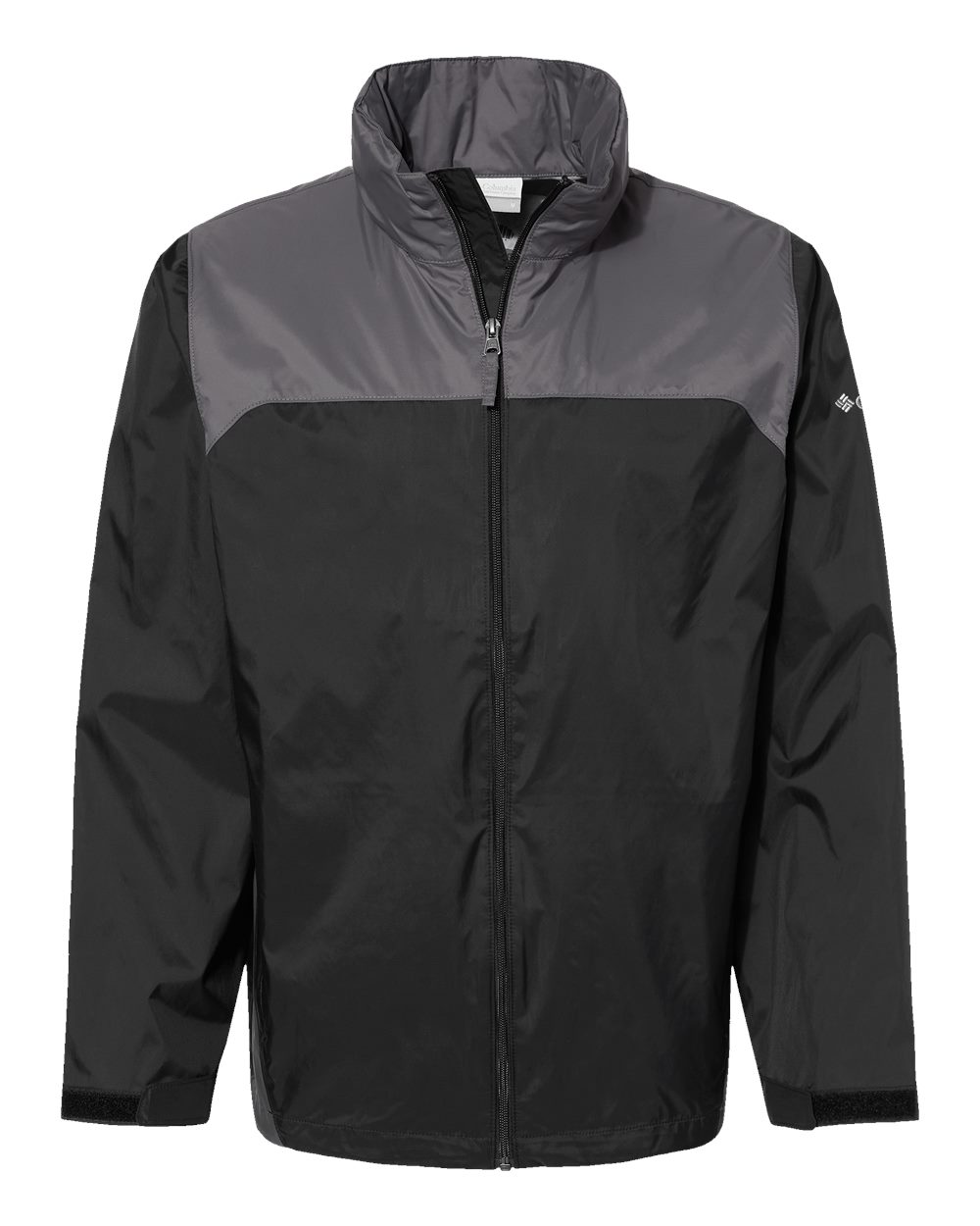 Front View of Black/ City Grey Glennaker Lake™ II Rain Jacket - 212476