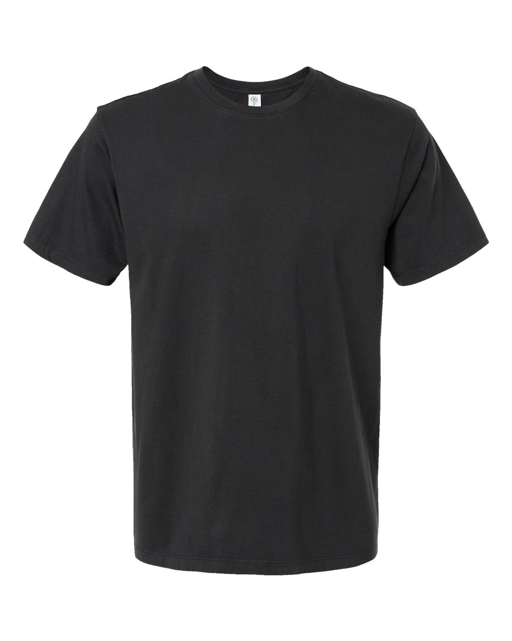 Front View of Black Classic T-Shirt - 200