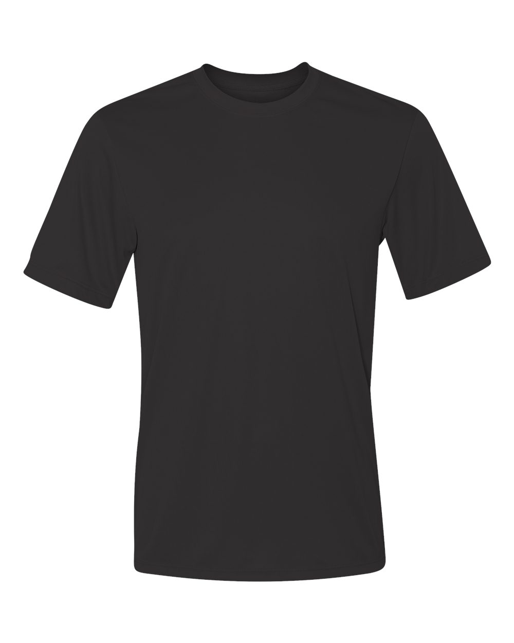 Front View of Black Cool DRI® Performance T-Shirt - 4820