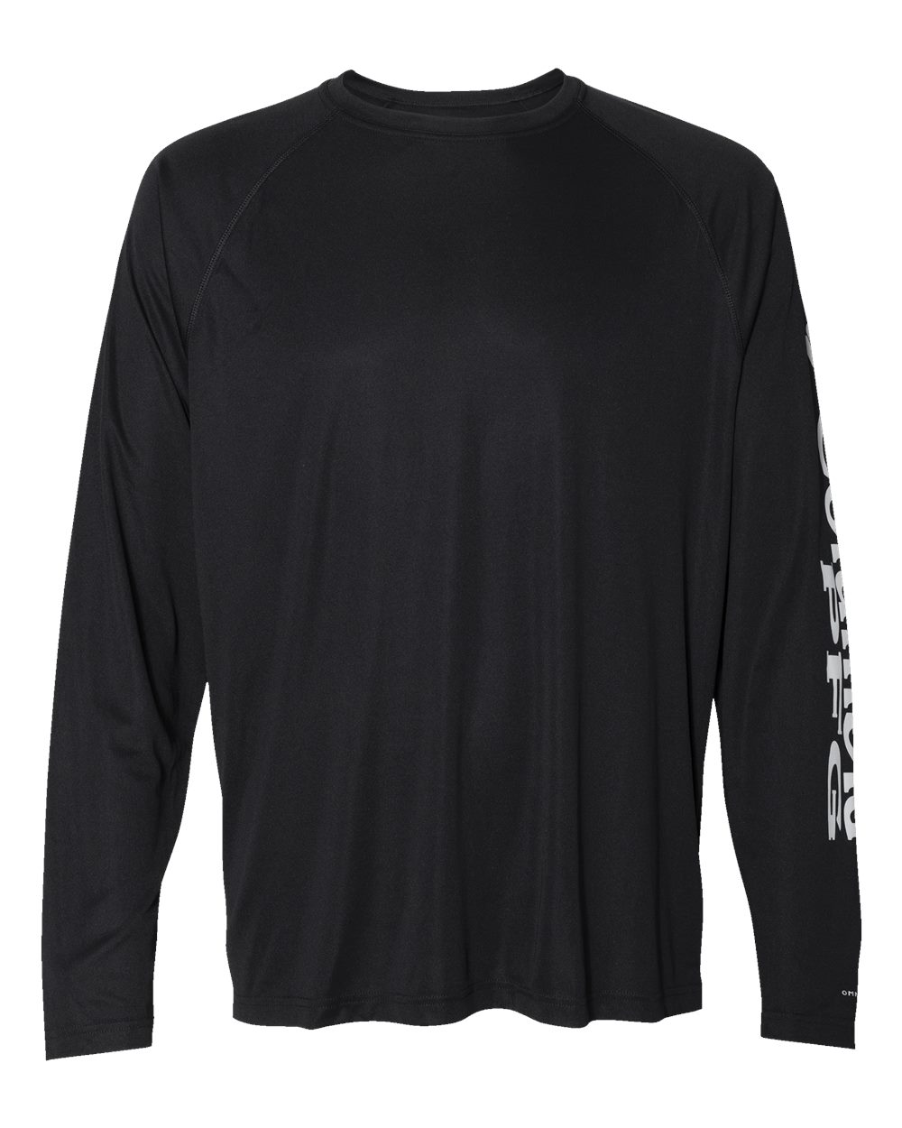 Front View of Black/ Cool Grey PFG Terminal Tackle™ Long Sleeve T-Shirt - 212472