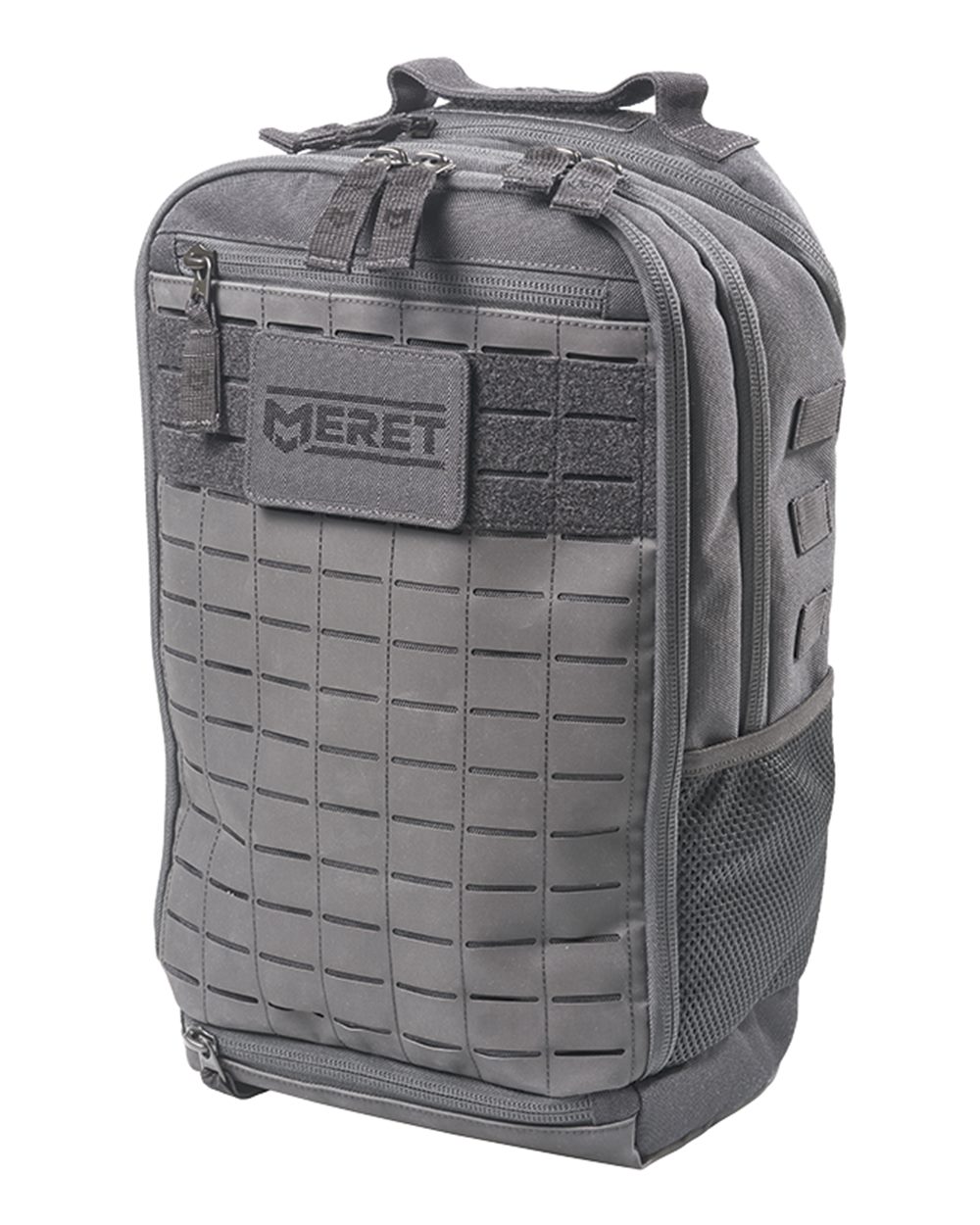 Front View of Black DEFENDER™ PRO Black Backpack - M5030