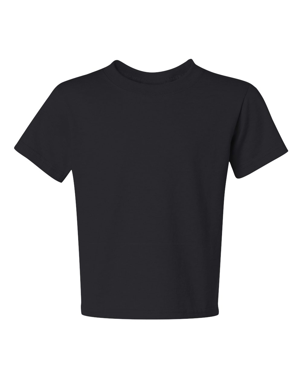 Front View of Black Dri-Power® Youth 50/50 T-Shirt - 29BR