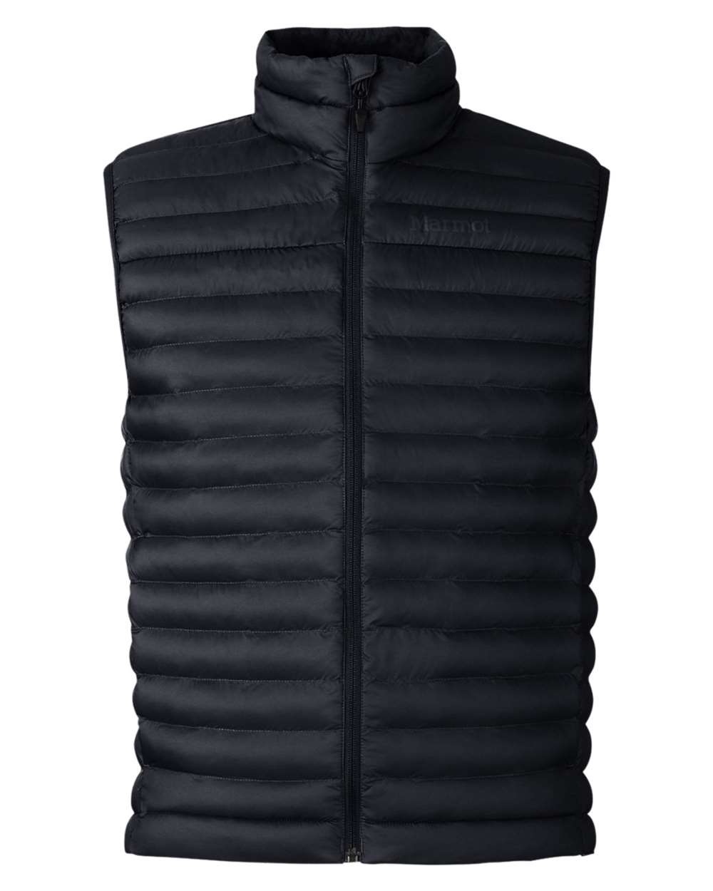 Front View of Black Echo Featherless Vest - M15912