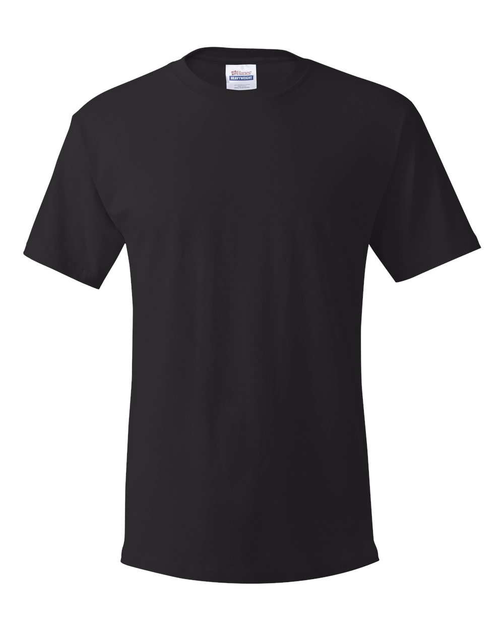 Front View of Black Essential-T T-Shirt - 5280