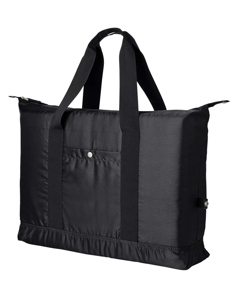 Front View of Black Getaway Duffel - BE279