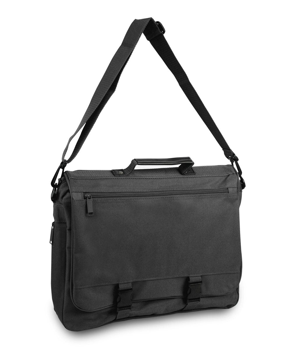 Front View of Black GOH Getter Expandable Briefcase - 1012