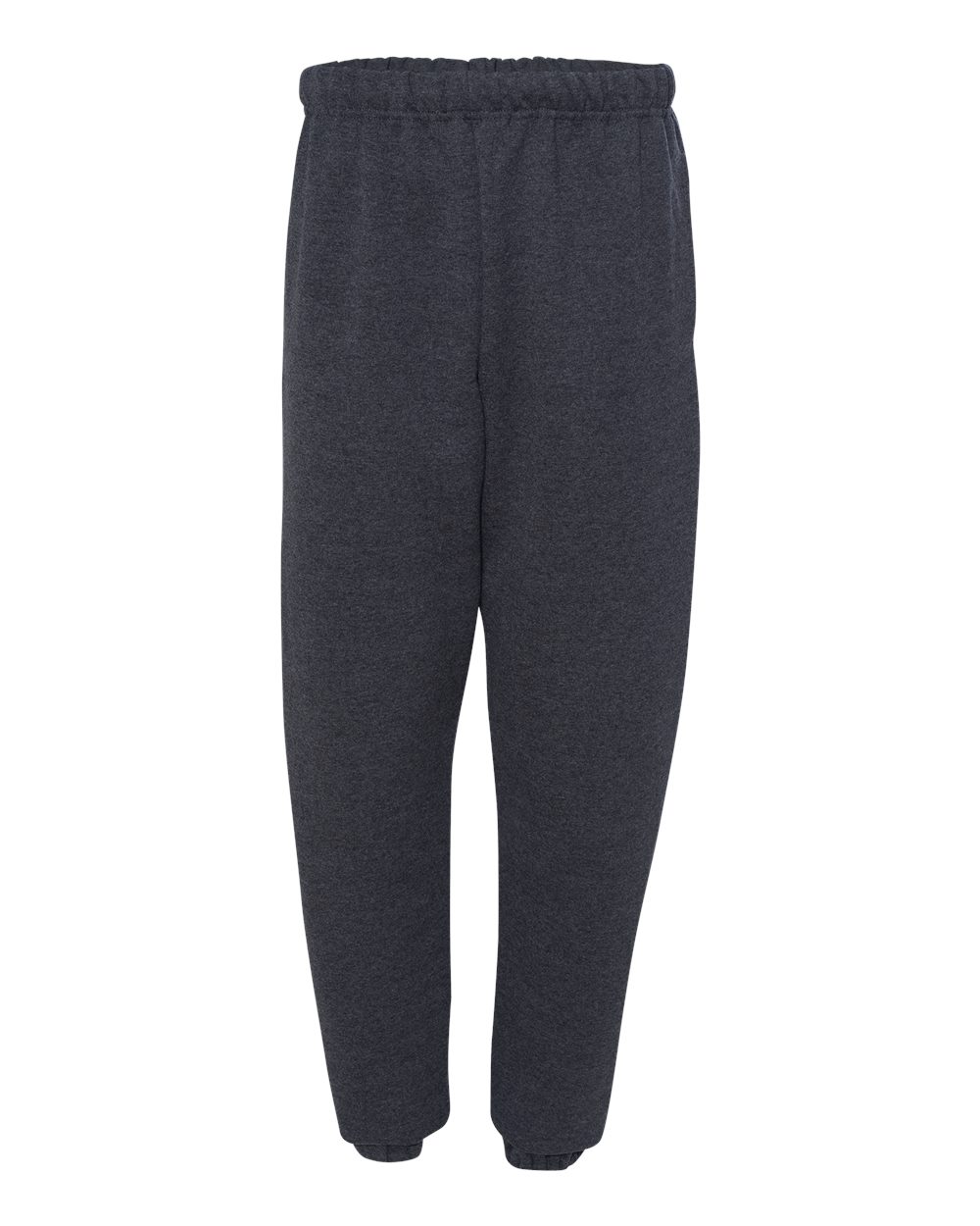 Front View of Black Heather Super Sweats NuBlend® Sweatpants with Pockets - 4850MR