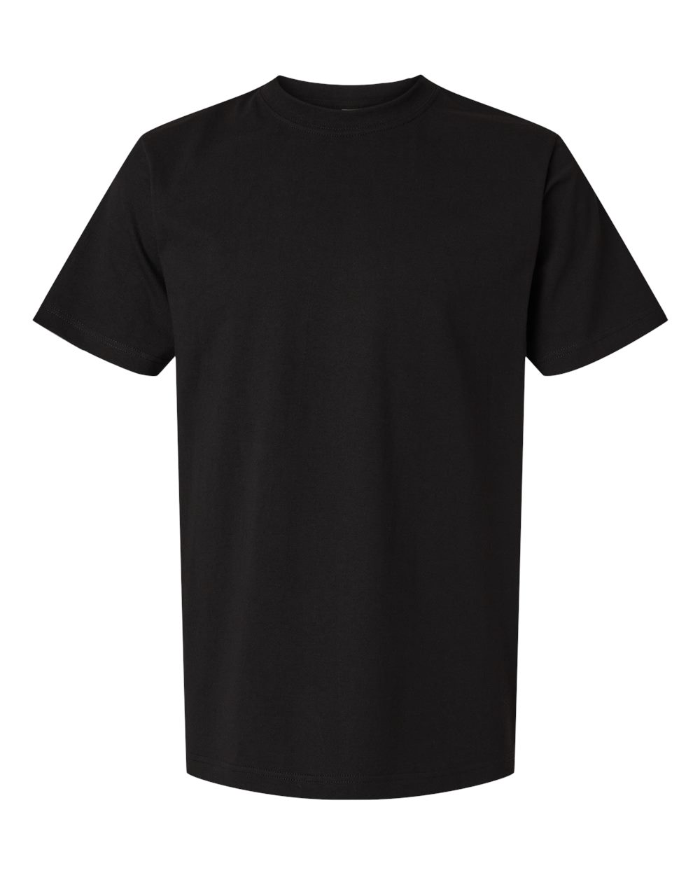 Front View of Black Heavyweight Street T-Shirt - 299