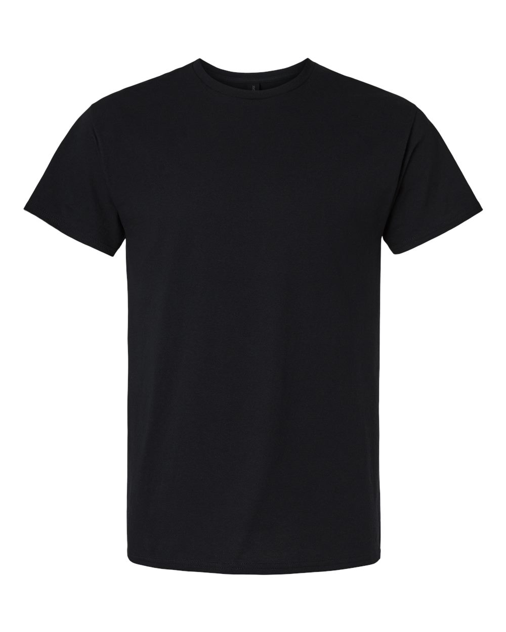 Front View of Black Light Cotton T-Shirt - 3000