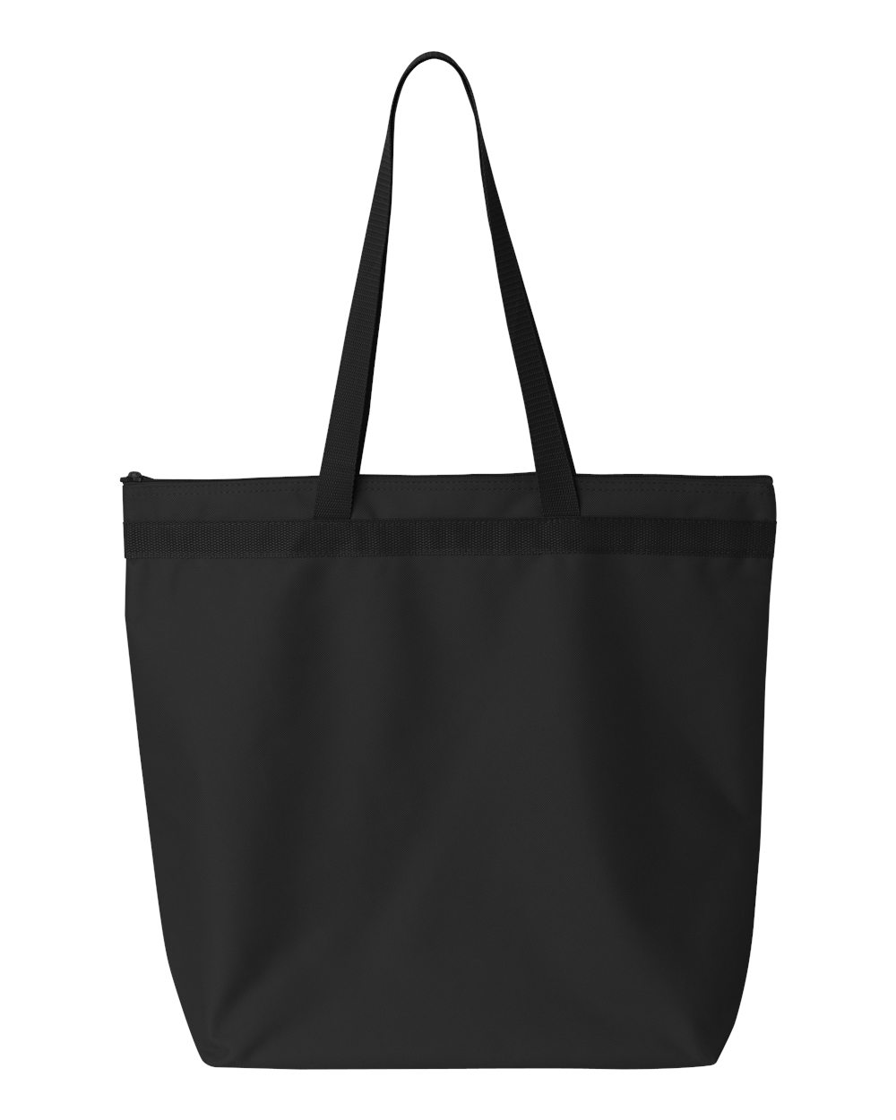 Front View of Black Melody Large Tote - 8802
