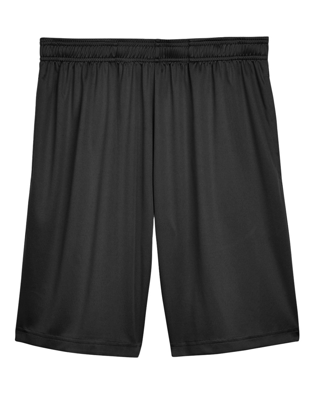 Front View of Black Men's Zone Performance Shorts - TT11SH